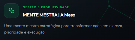 Interface da Mente Mestra à Mesa